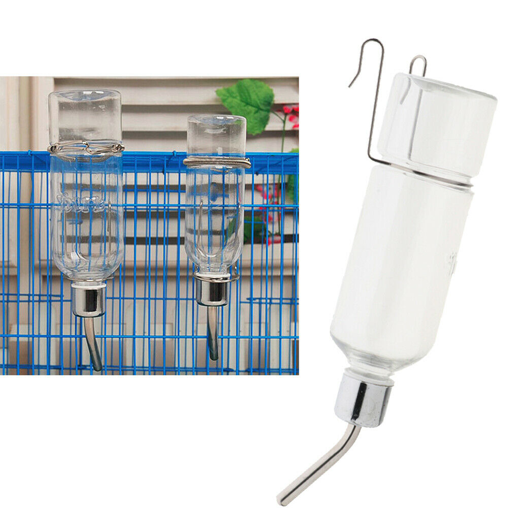 2pcs Cage Hanging Automatic Water Bottle Feeder For Small Animals Hamster