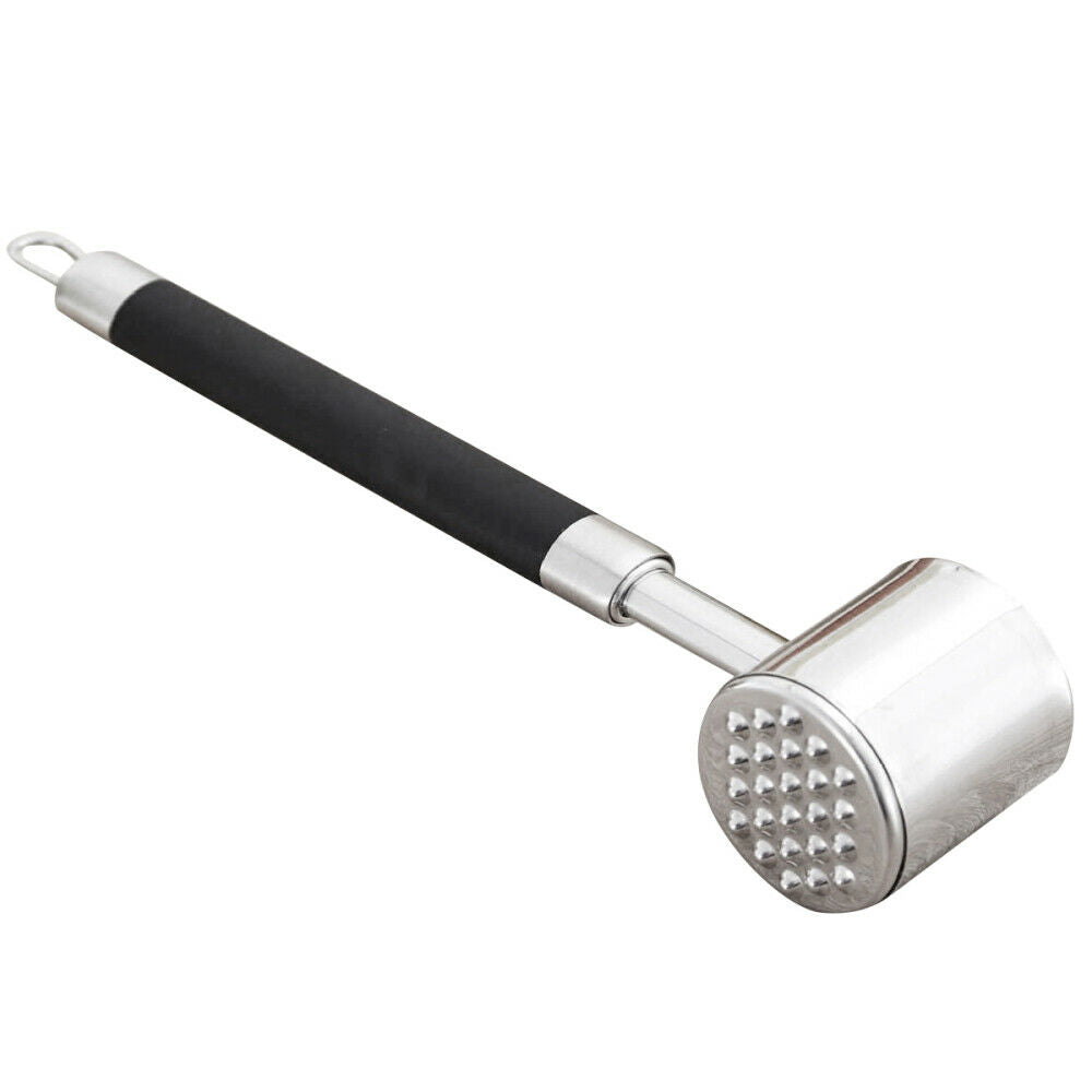 Stainless Steel Metal Meat Mallet Tenderizer Steak Beef Hammer Kitchen Tool