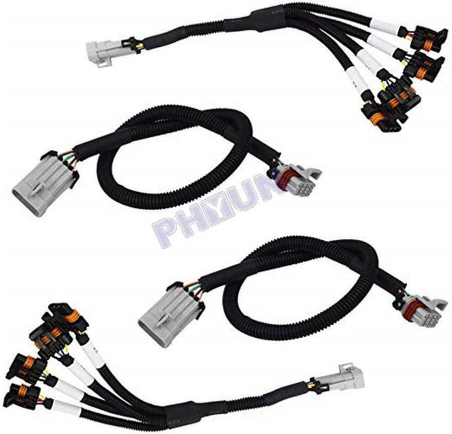 For LS1 LS6 LSX Coil Pack Relocation Kit w/ Coil Harness & Extension D580 4 Pcs