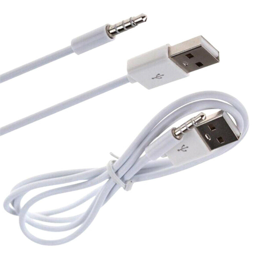 3.3FT 3.5mm AUX Audio Plug Jack to USB 2.0 Male Charge Cable Cord For MP3.l8