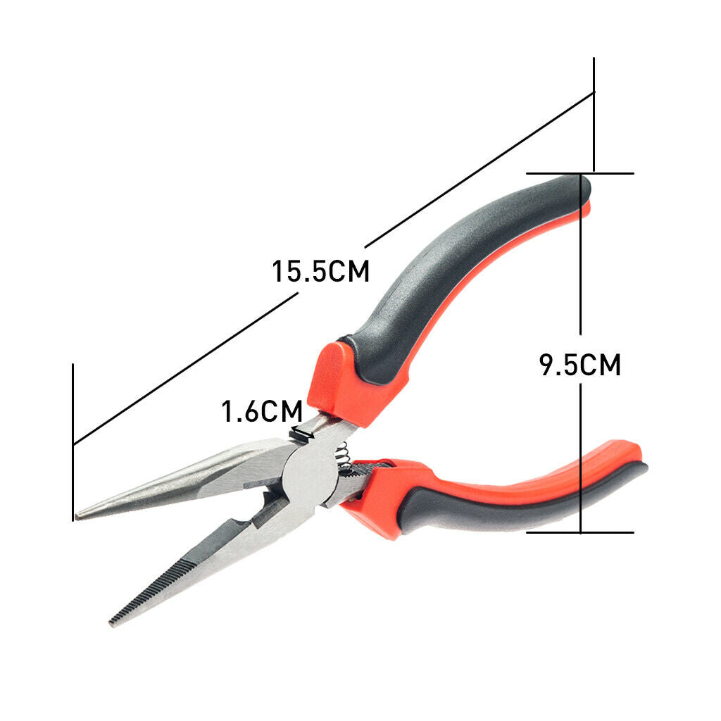 15.5cm Extra Long Chain Nose Plier for Cut Piano Wire Cutting Edge Hardness