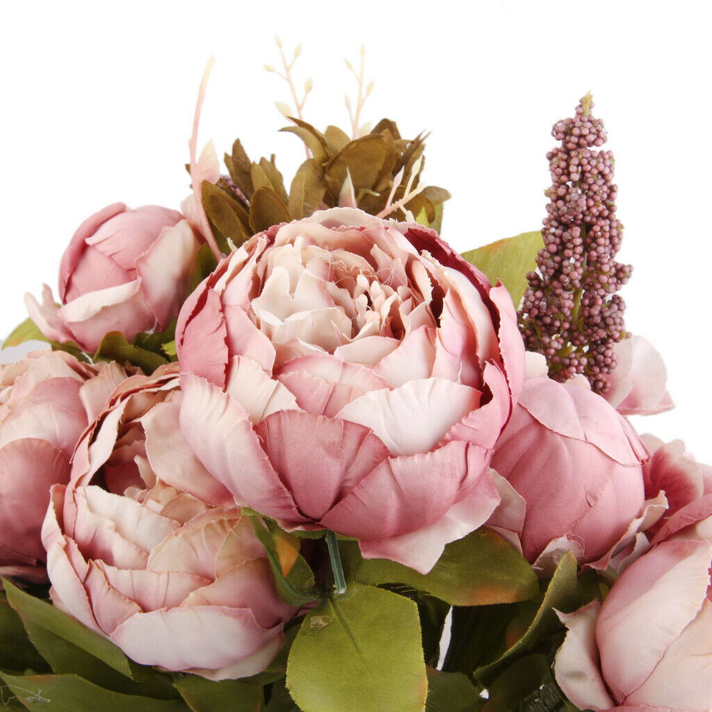 Artificial Dark Pink Peony Silk