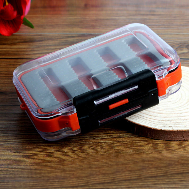 hot Double Side Waterproof Foam Fly Fishing Bait Lure Hook Storage Case Box✓WBD