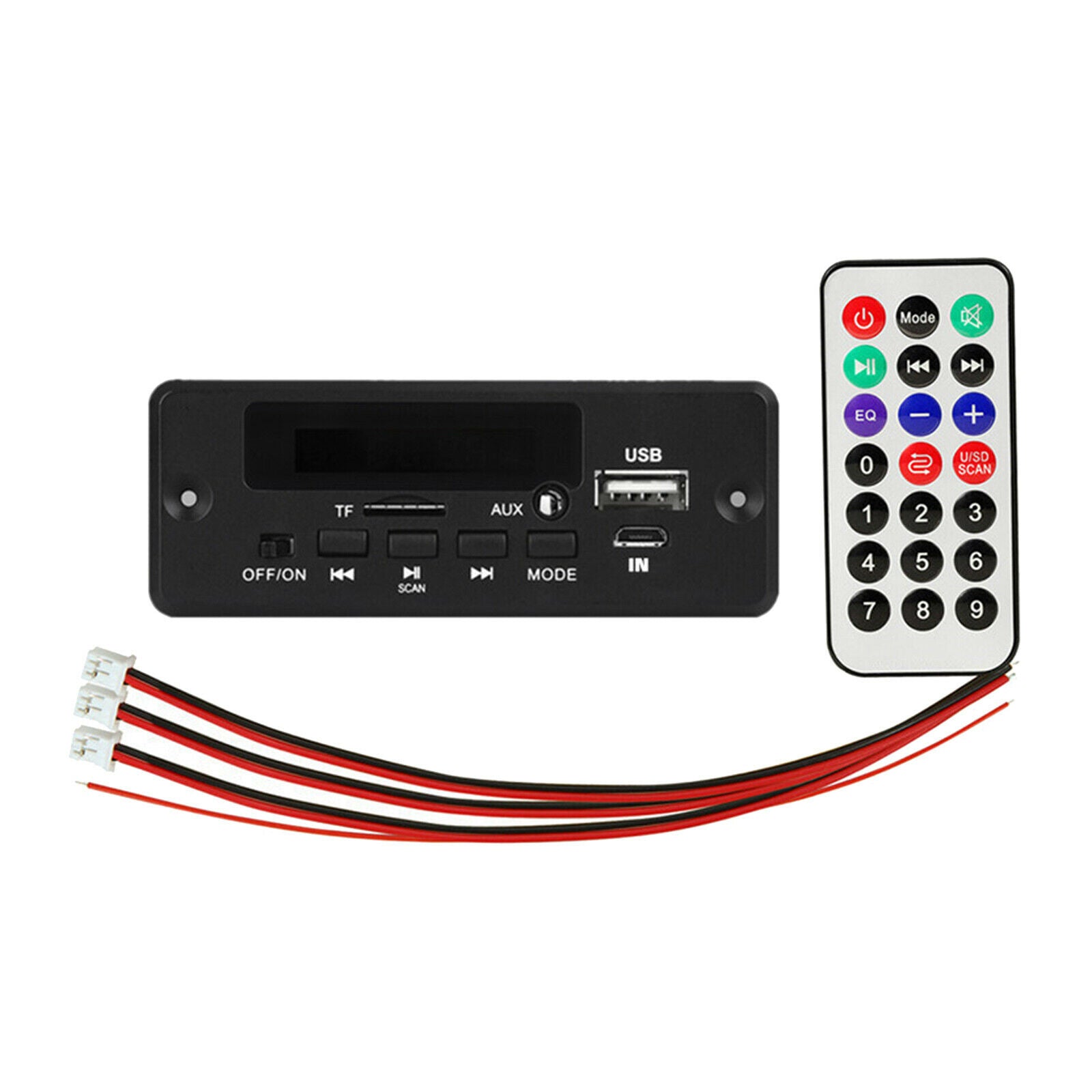 5V-12V Folder Decoder Board for Car MP3 WMA Format Music TF AUX SD FM Radio