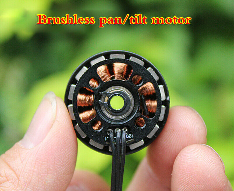 DC 12V Micro PTZ motor drone mobile phone camera outer rotor double ball bearing