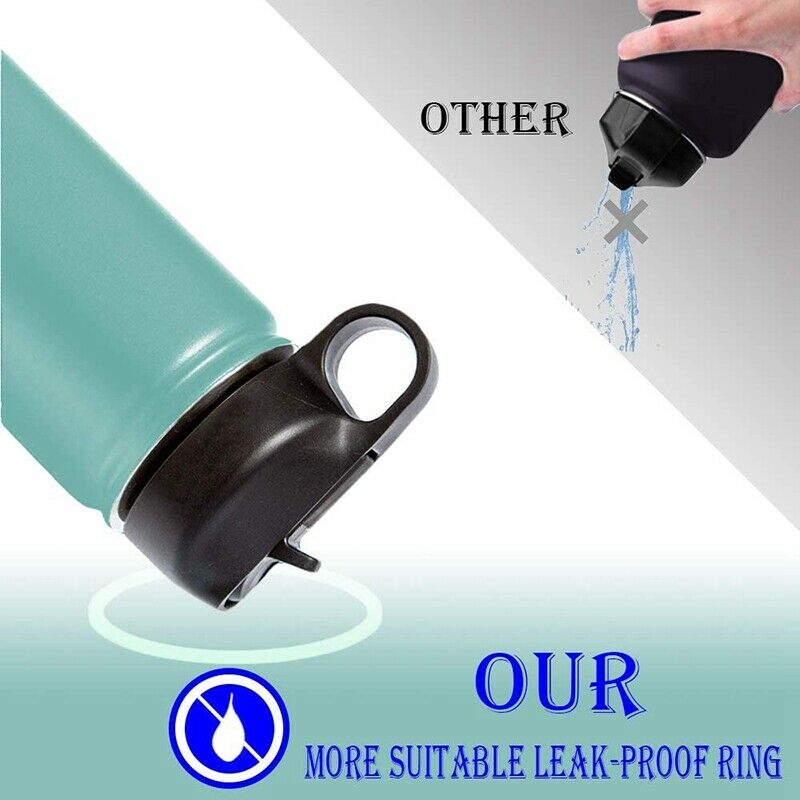 2 Pcs Wide Mouth St Lid Water Bottle St Lid with Sts and Brush for Hydro FlaN6I5