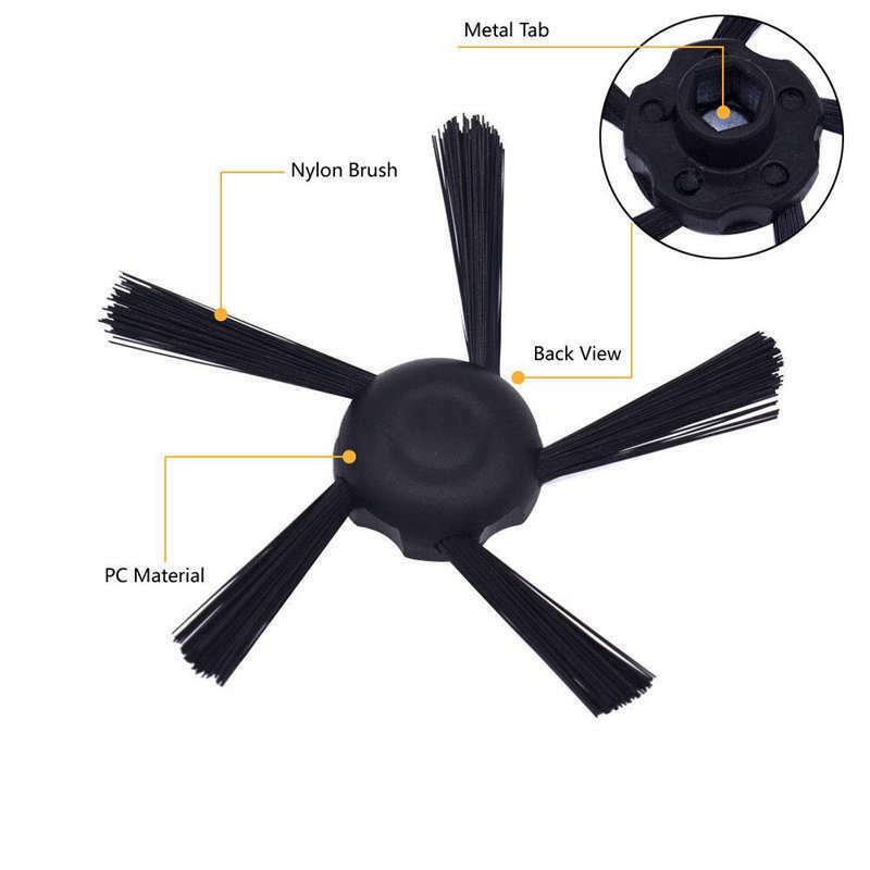 5Pcs Ultra Performance Filters & 3Pcs 5-Arms Upgraded Side Brushes Kit ReplaceZ3