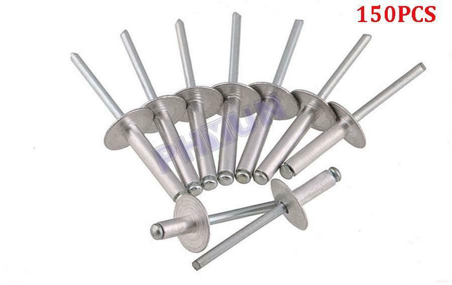 150X Large Size Aluminum Rivets 0.19"X0.79" Half-round Head Rivet Universal