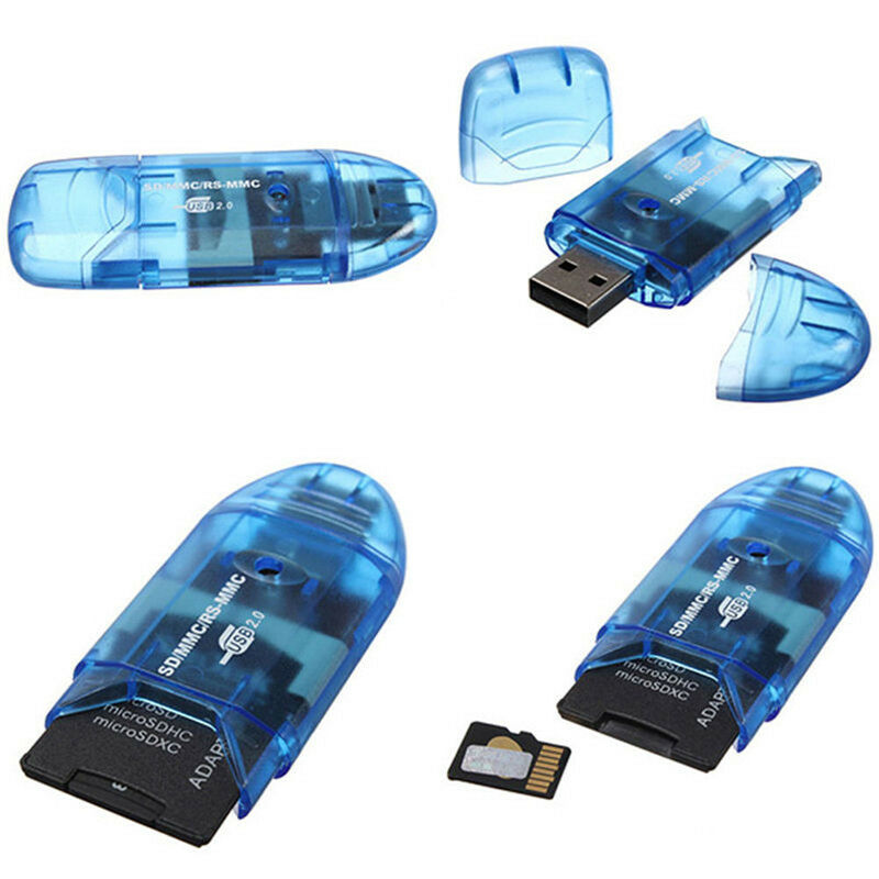 USB 2.0 Memory Card Reader Writer Adapter for MMC SDHC TF Card UP To 64GB.$l FG