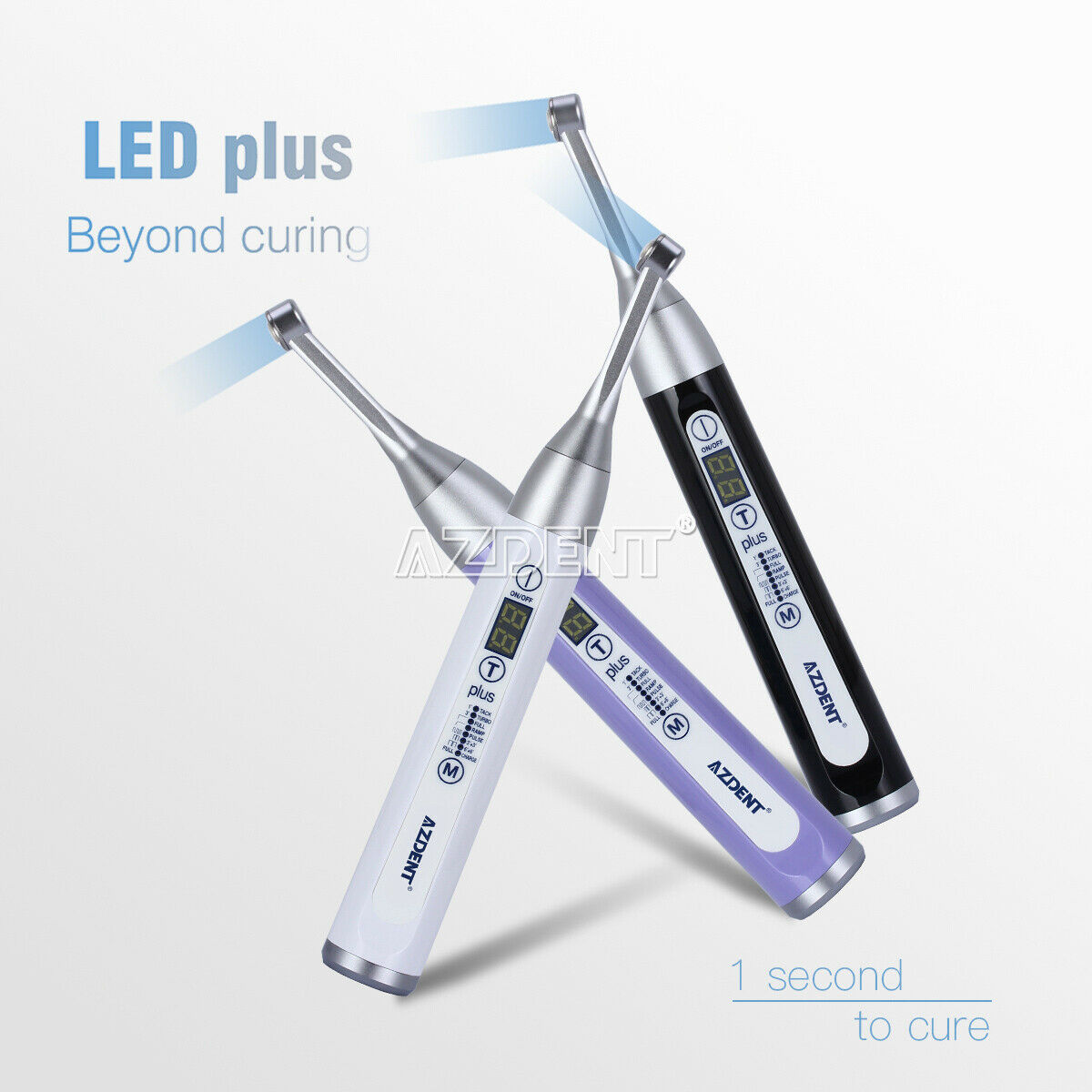 Dental Wireless LED Curing Light 1s to Cure High Power 2500 mw/cm² Plus105