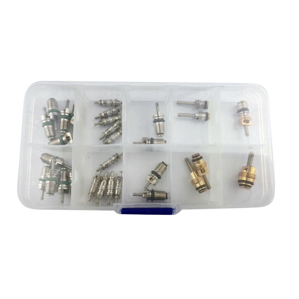 30PCS A/C Valve Core Schrader Valves R12/ R134A lot of 7 kinds AC Air