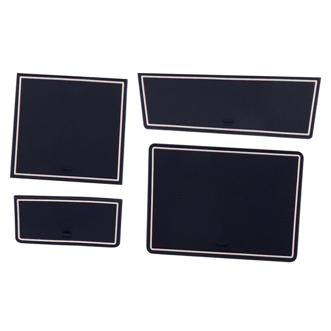 Kit Door Gate Slot Mats fit for Isuzu D-Max 12-19 Rubber Cup Holder Non-slip Pad