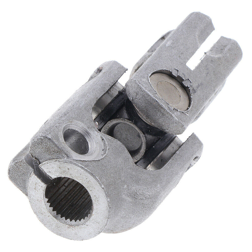 Metal 30T 14mm Polished Steering U-Joint for UTV Go Golf Cart Buggy Vehicles