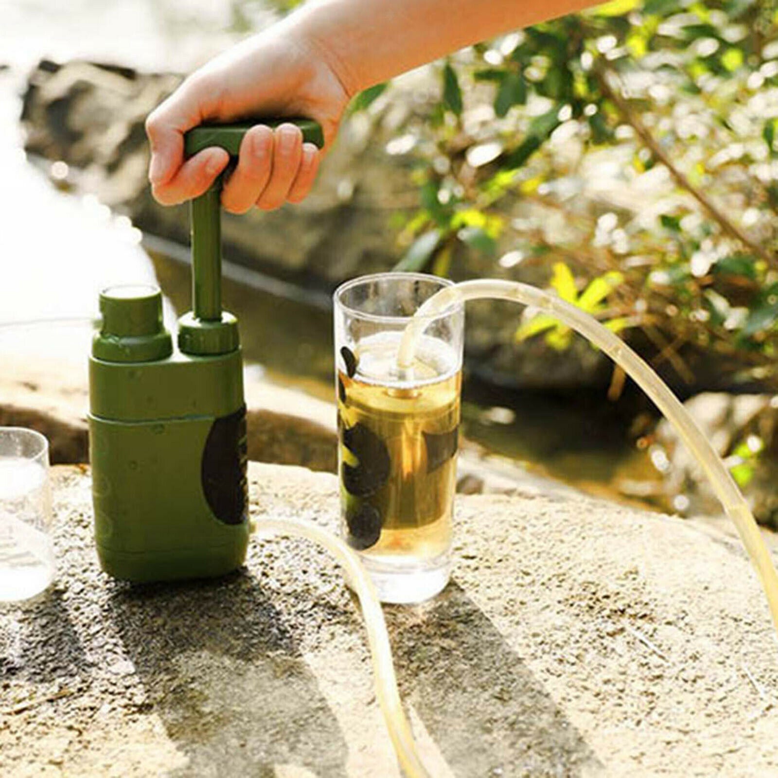 Compact Survival Water Filter Purifier Filtration System Emergency Gear