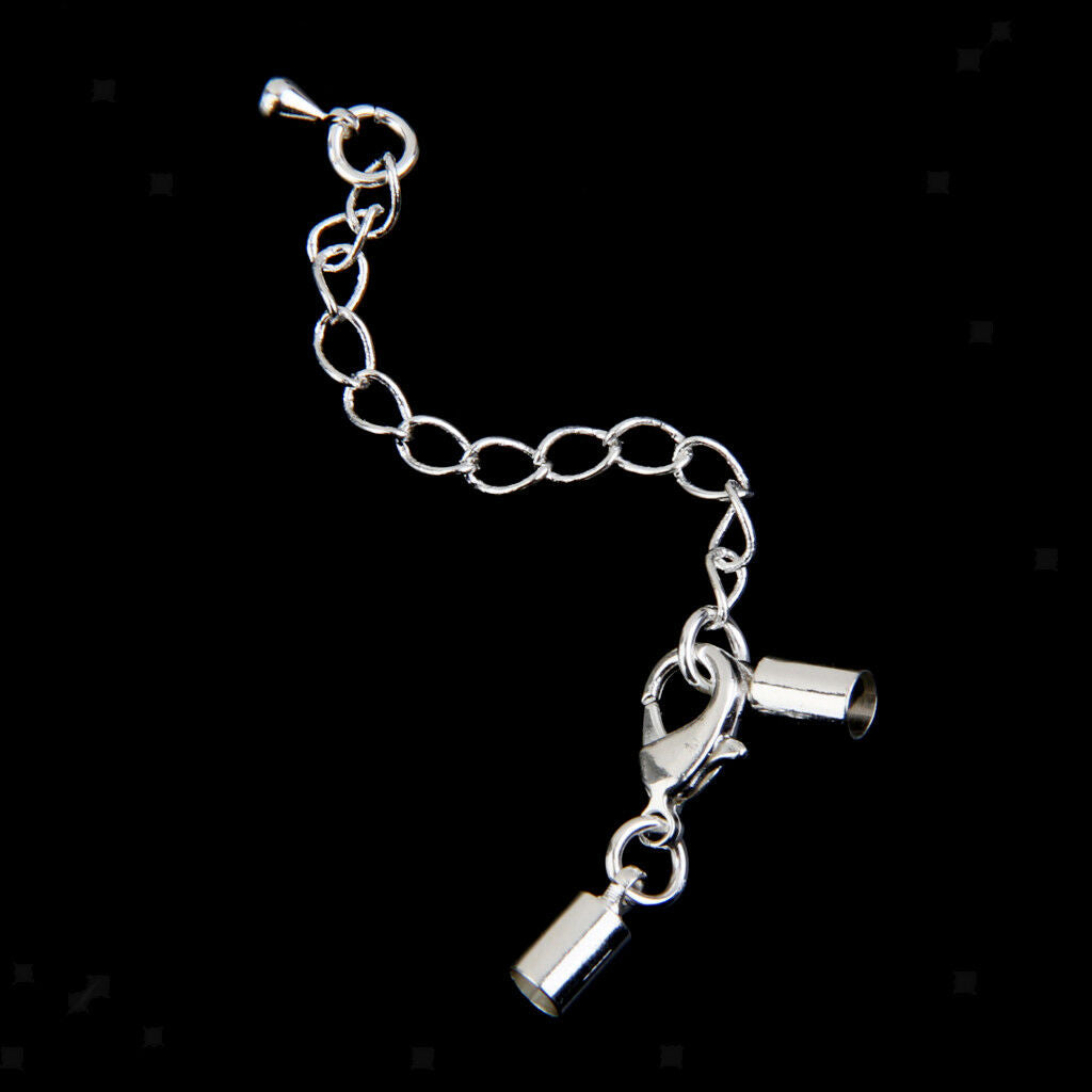 12pcs Clasp and Clip Ends Set Necklace DIY Accs Lobster Clasp Extender Chain