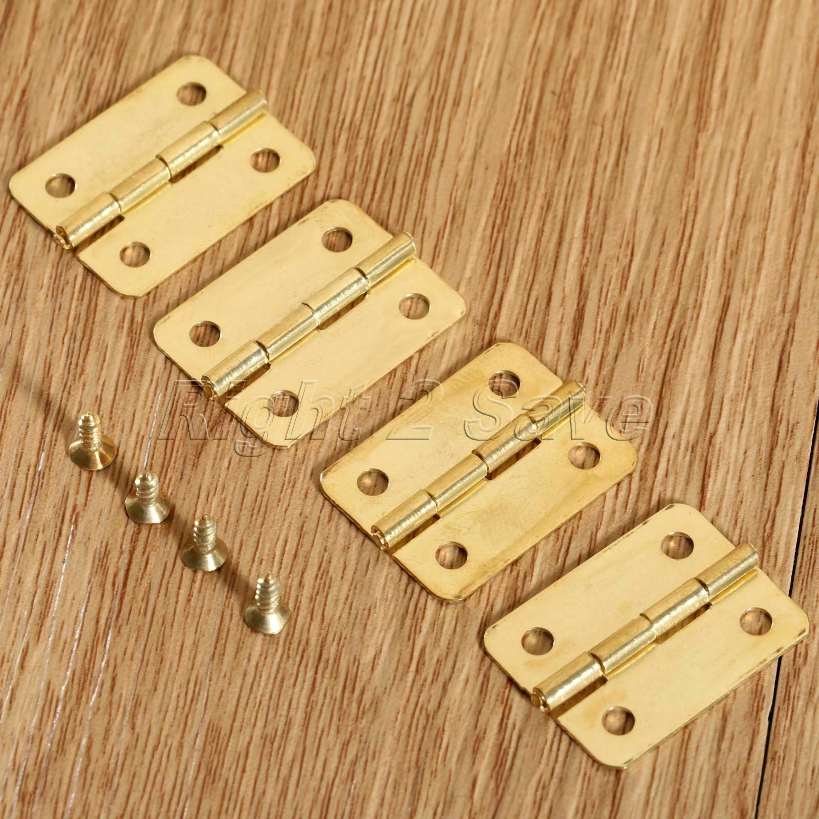 Mini Golden Hinges Jewelry Box Furniture Cabinet Case Hardware Hinges Decorative