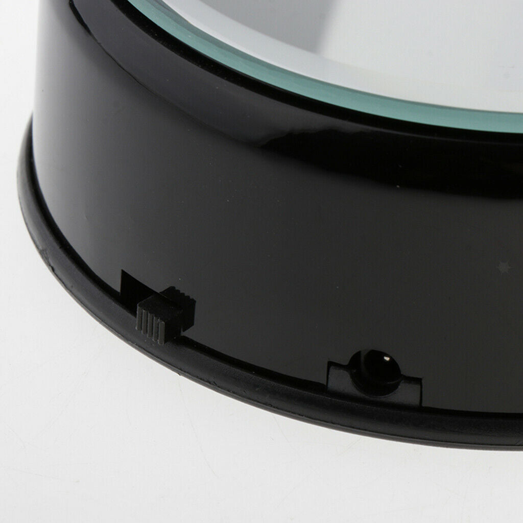 Rotating ABS Display Stands with LED Light for Retailer Watch Show Black