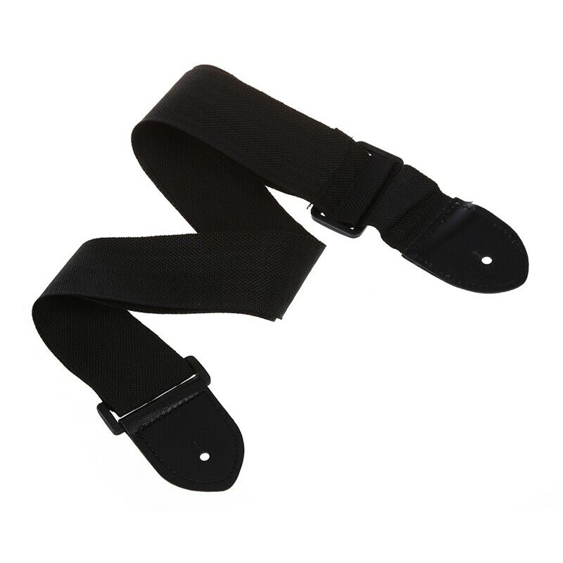 Adjustable Guitar Strap Band Acoustic Electric 132 x 6cm Black Y7L2