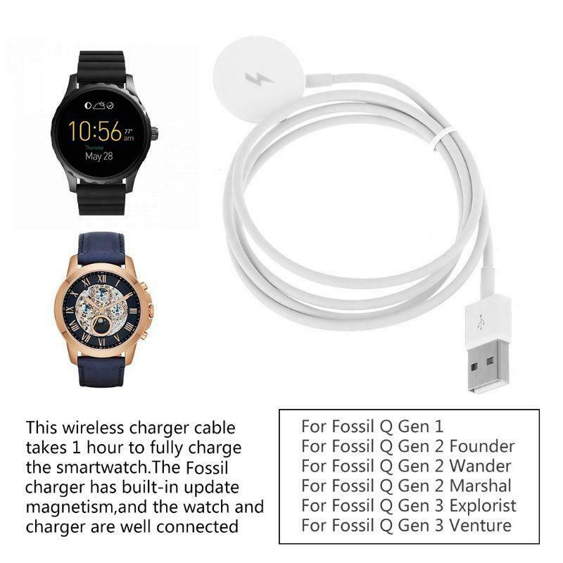 Watch Charger Charging Dock Cable for Fo-ssil Q Gen 2 Founder Gen 3 Explorist