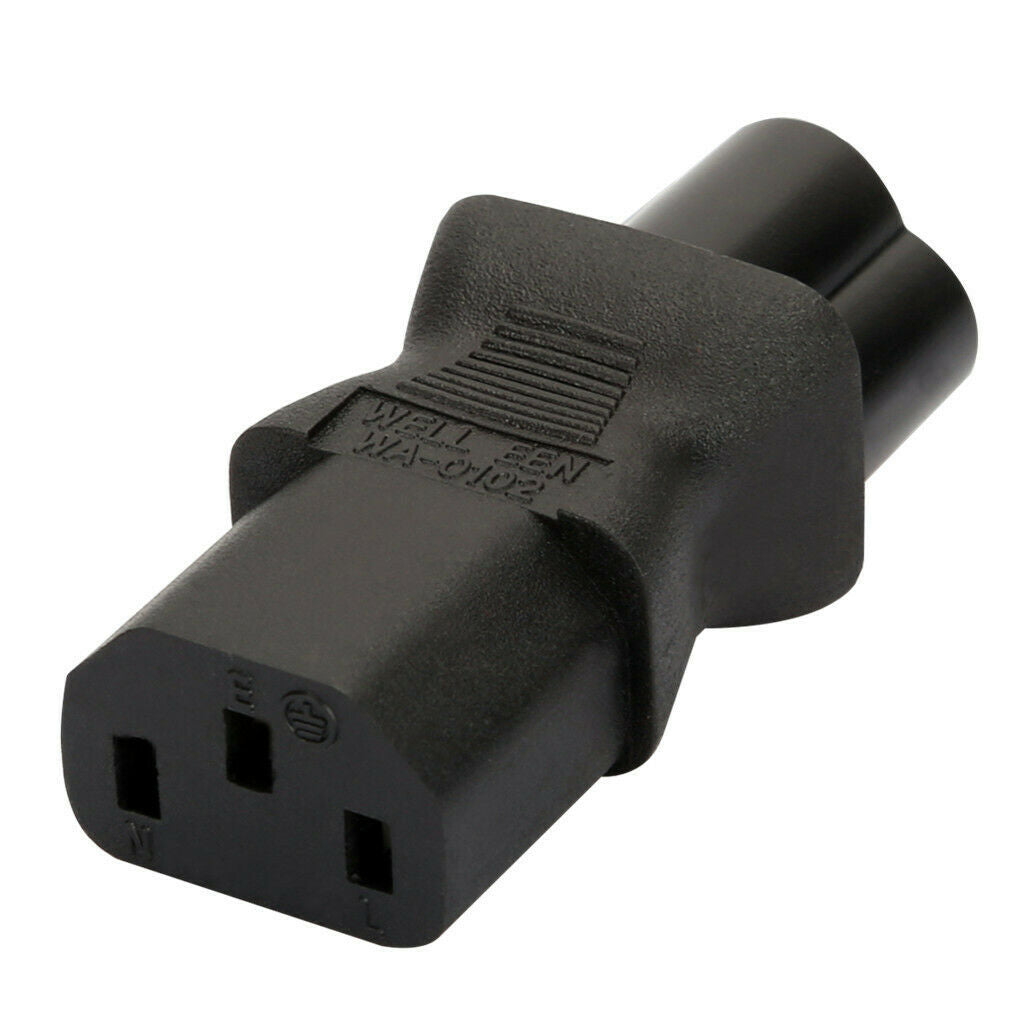 3Pin IEC 320 PDU UPS C13 To C6 Power Plug Adapter Converter Socket NEW HOT