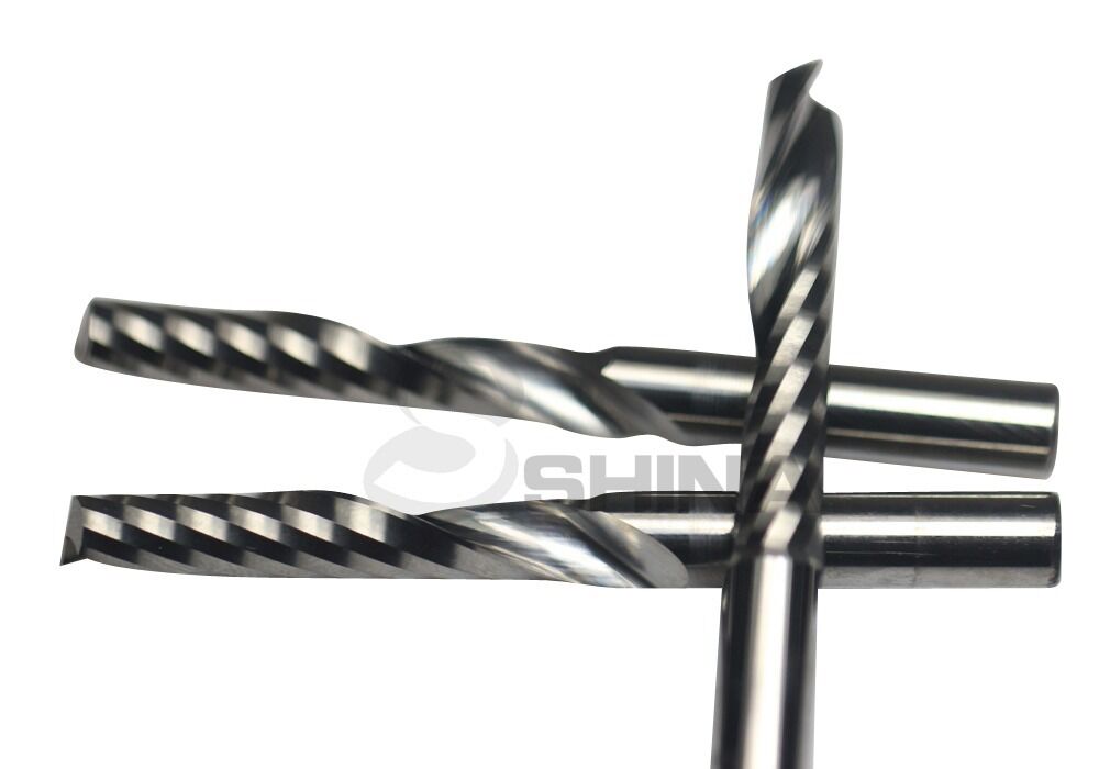 5x 6mm CNC Milling Cutter One Flute Tungsten Spiral CNC Router Bits 6*25mm