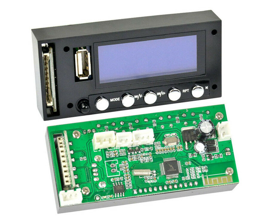 Bluetooth MP3 Decoding Board Blue Screen Stereo Output FM USB SD MMC WAV Decoder