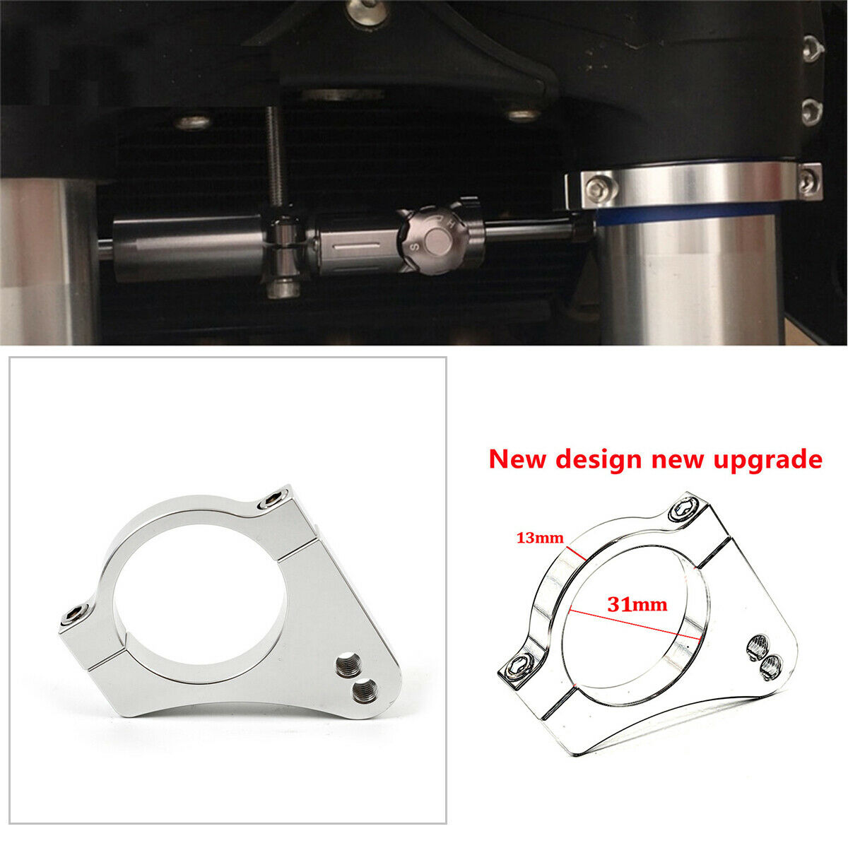 31MM Universal Motorcycle Aluminum Steering Shock Absorber Front Fork Bracket