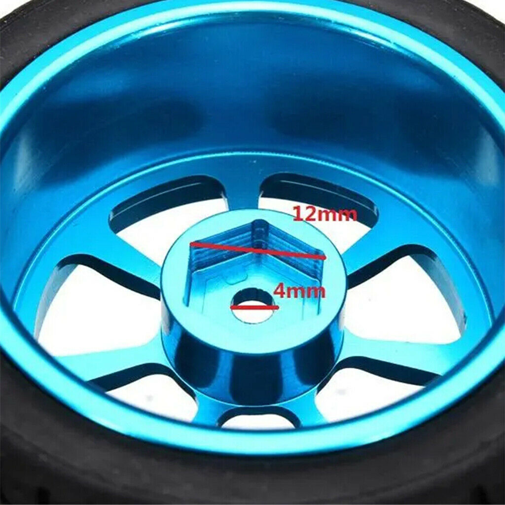 4Pcs 1/14 Large Size Tyres Accessory Replacement Parts fits Wltoys 144001