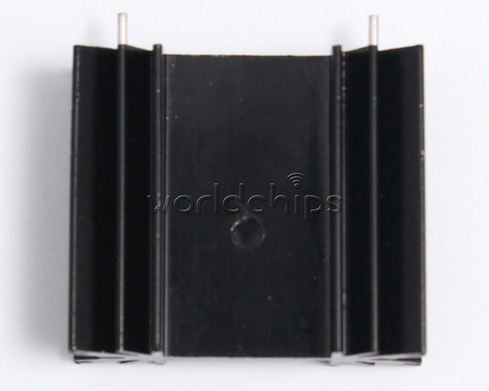 5PCS Black Triode IC heat sink Cooling Fin For TO-220 Aluminum 34*12*30MM