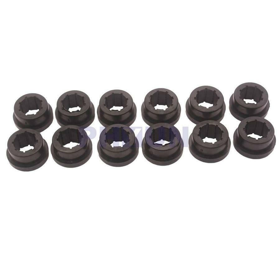 12x Replacement Black Bushing Halves Kit For Rear Lower Control Arm Rear Camber