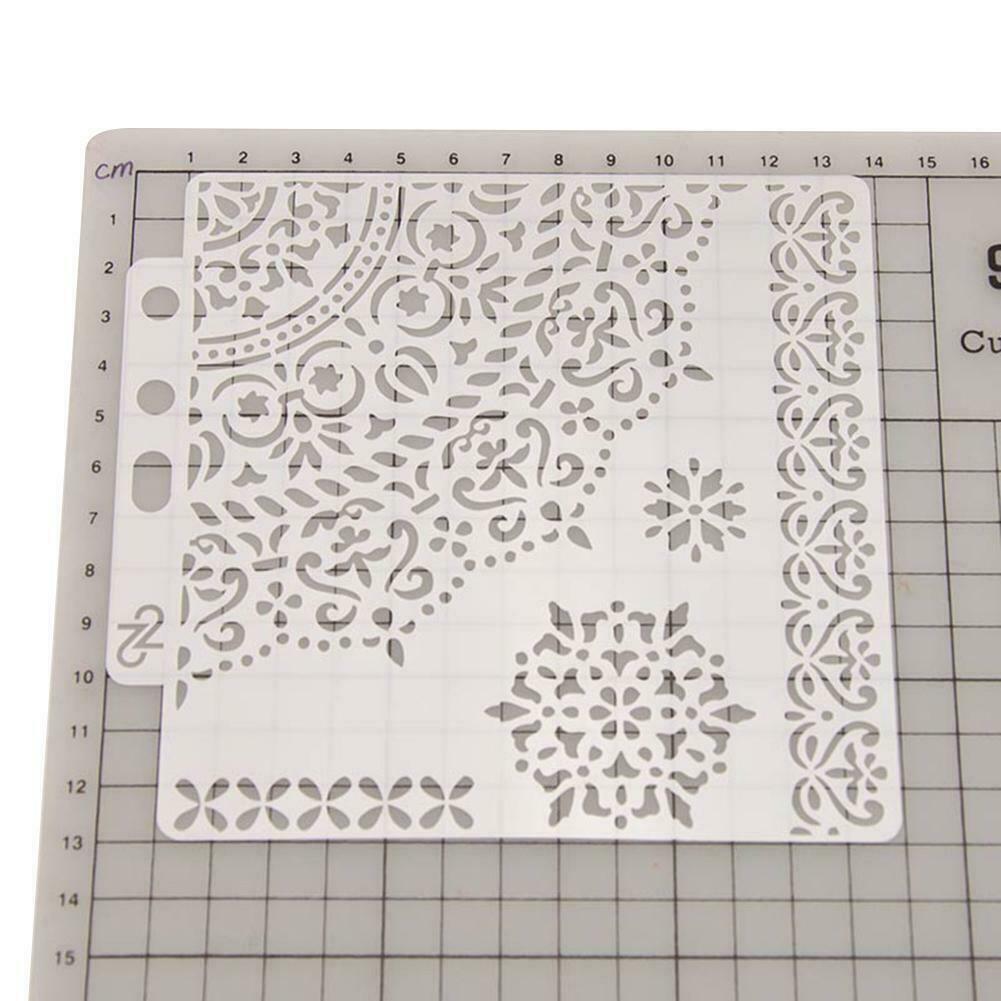 DIY Flower Coffee Stencils Cake Baking Template Scrapbooking Painting Decor A#S