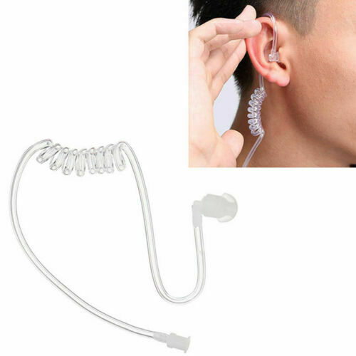 Surveillance Security Acoustic`Tube Ear Bud For Walkie Talkie Earphone Earpi DF