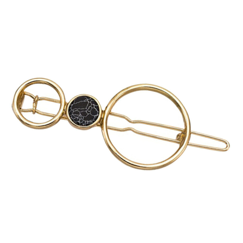2 Pcs Women's Girls Geometric Hair Clip Hairpin Grips Hair Accessories