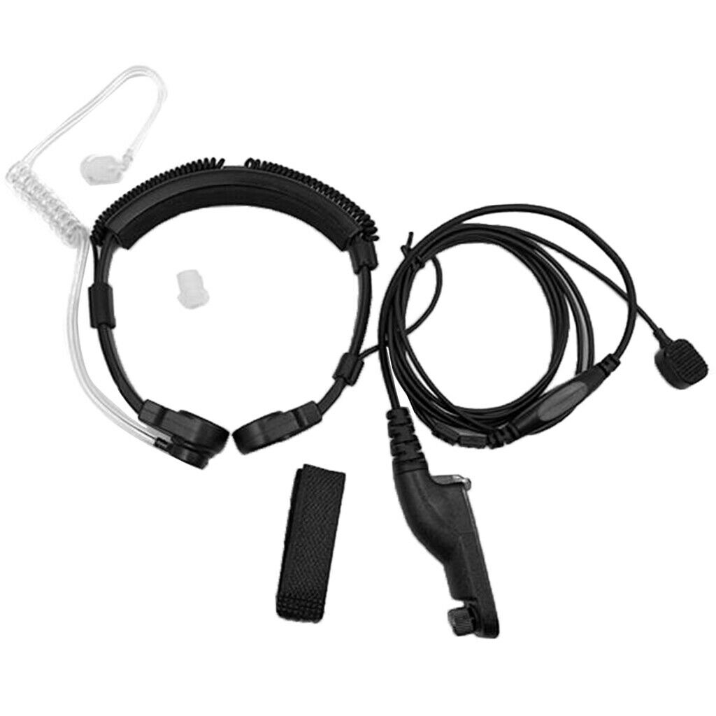 Throat Mic Earpiece for   Multiple Pin Two Way Radio Walkie Talkie