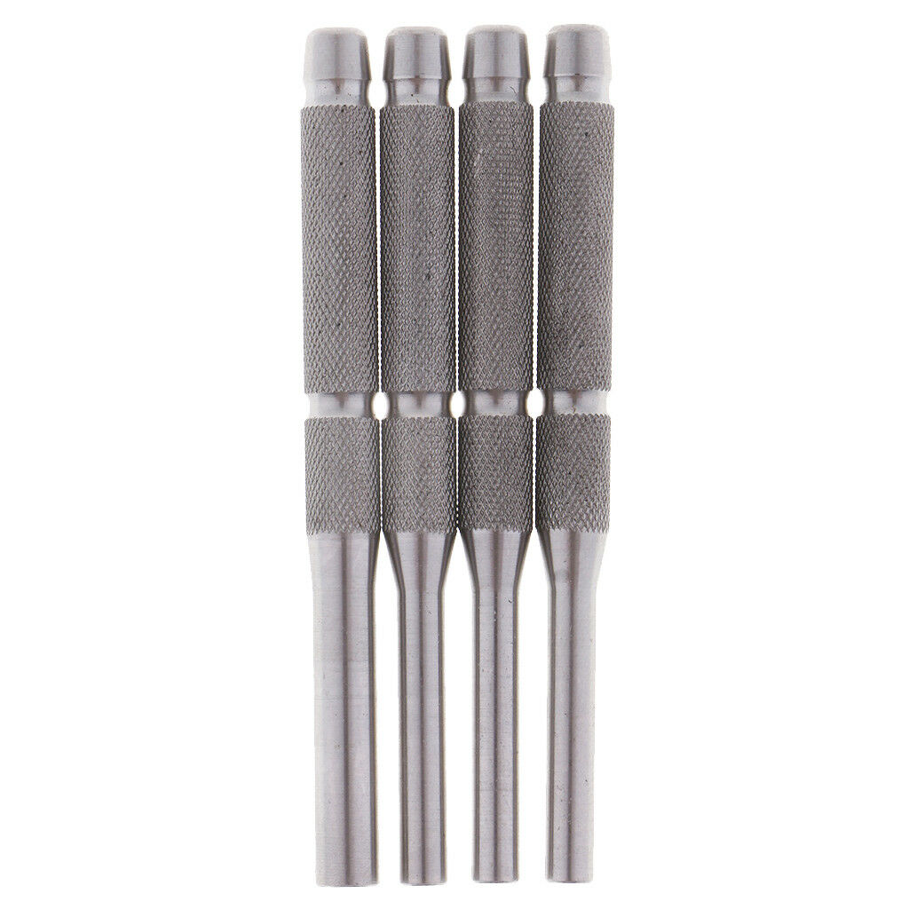 4Pcs Stainless Steel Hollow End Roll Pin Tool Starter Punch Set Leathercraft