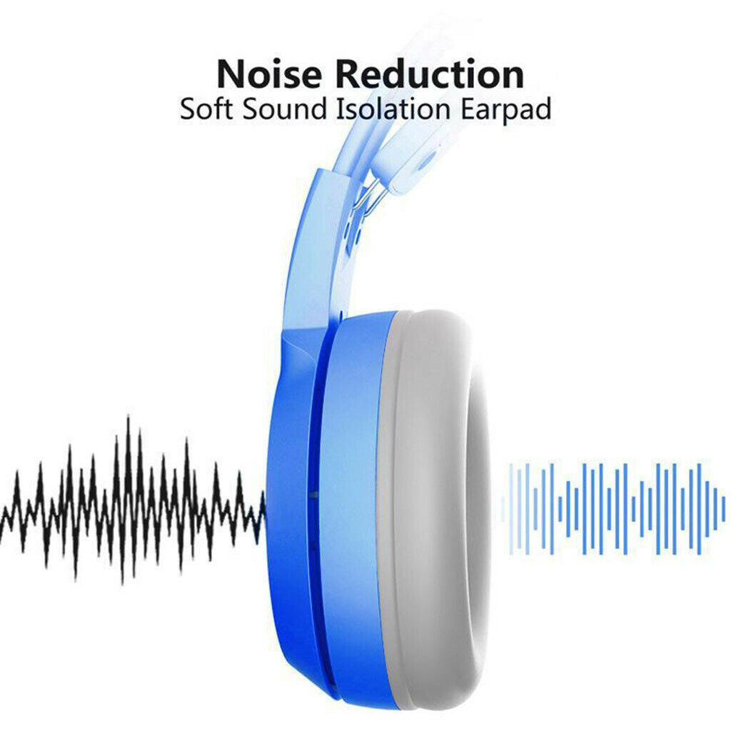 Kids Wired Headset Headband Ear-Cup with Mic Stereo Bass for Tablet MP3