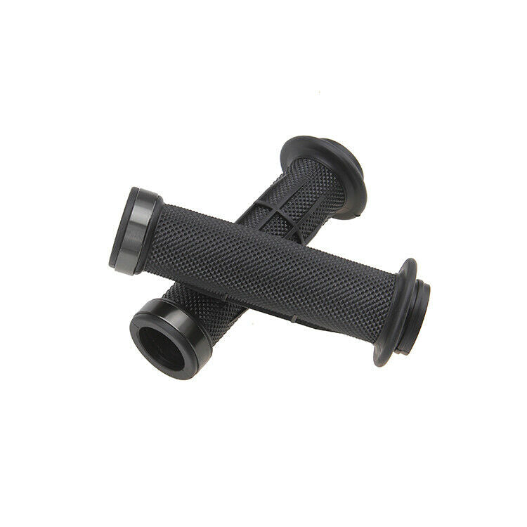 2 Pcs Front Motorcycle Handlebar Hand Grips Gray Rubber Universal Fit For BMW