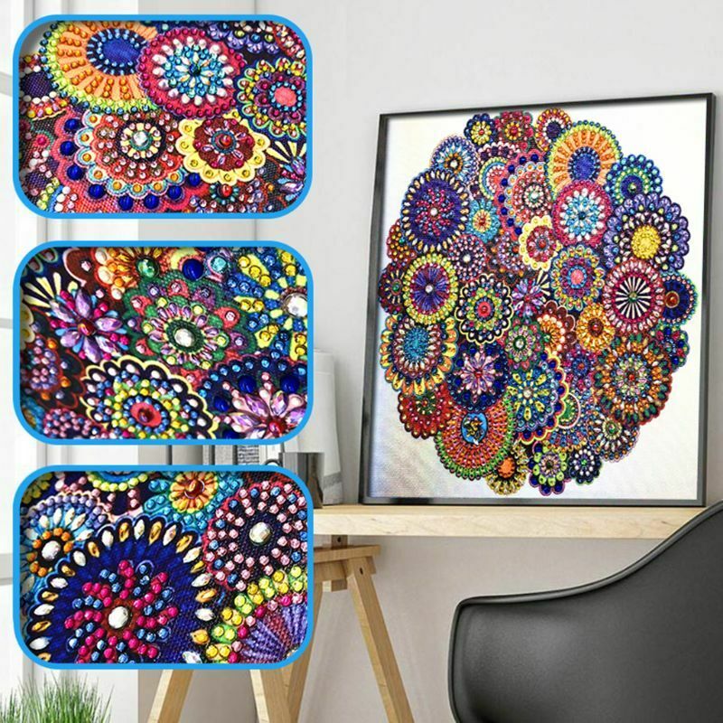 Special Shaped Diamond Painting Mandala Embroidery Rhinestone Cross Stitch 5D