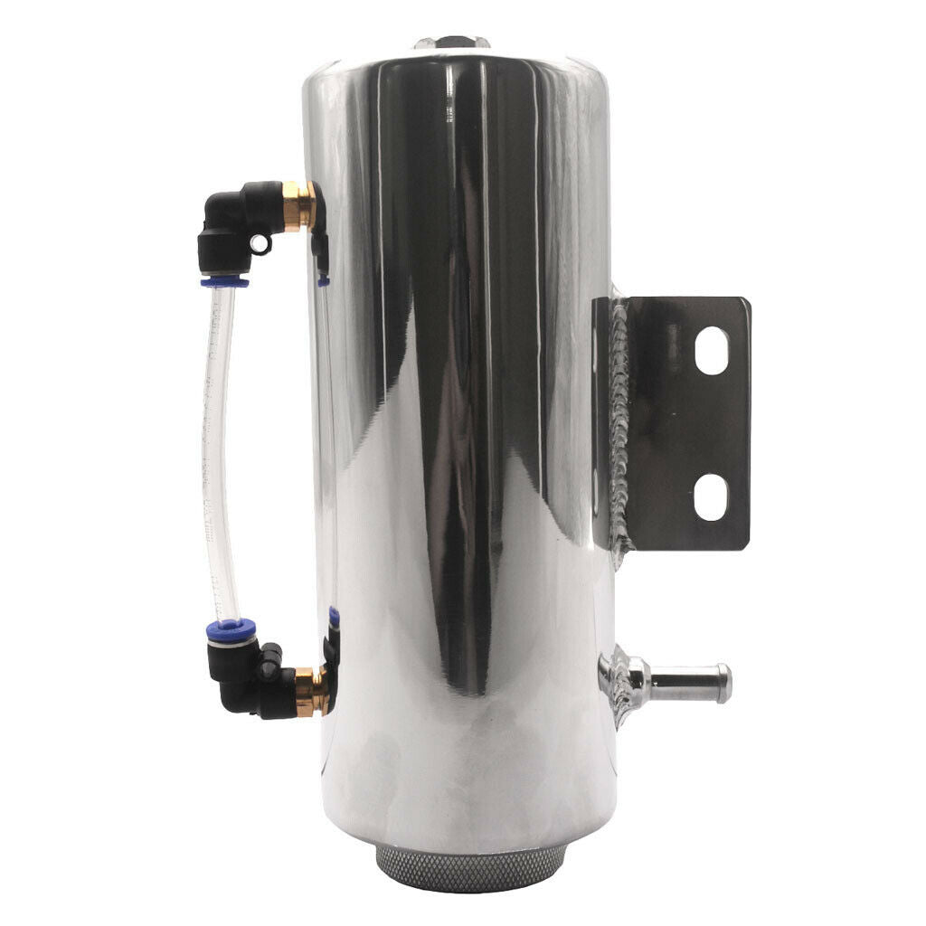 Radiator Coolant Overflow Puke Tank Polished Stainless Steel