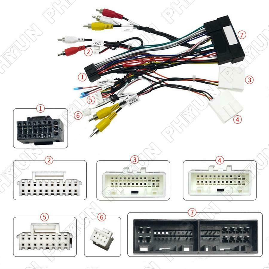 For Hyundai Elantra/SantaFe IX45/Cerato 16Pin Radio Wiring Harness w/ Canbus Box