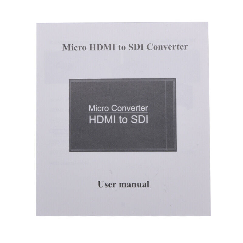 HDMI To SDI Converter Adapter Coax Coaxial Cable Cord Video Audio Extender 1080P