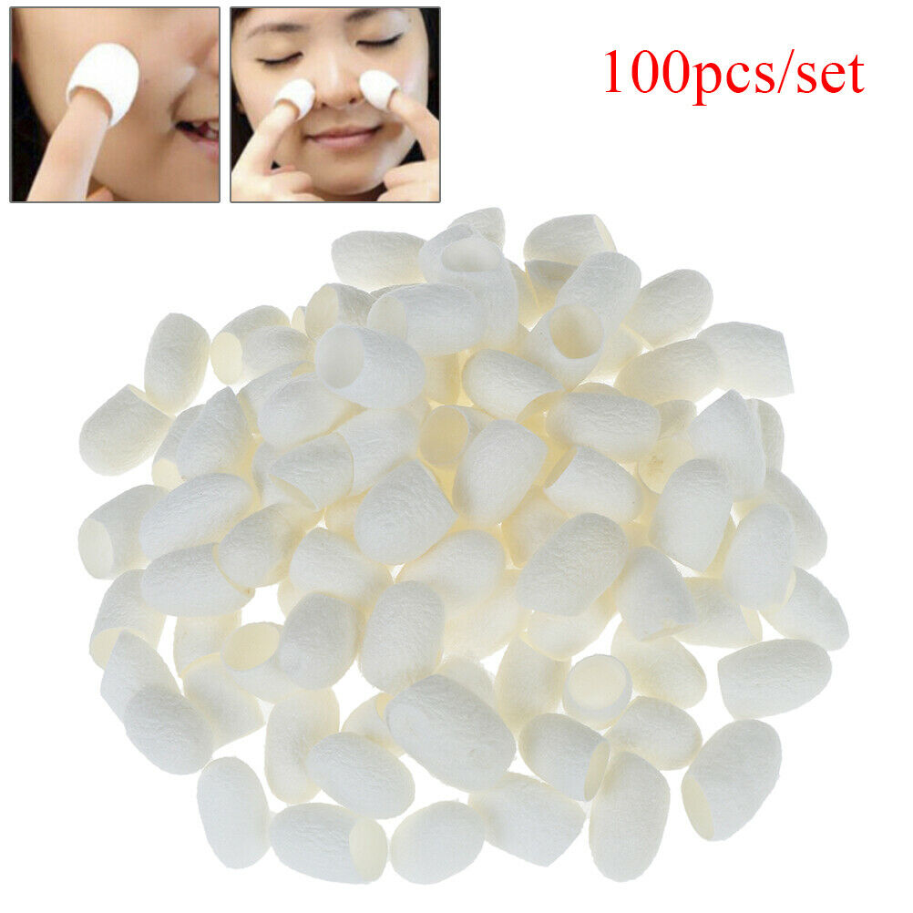100X/set Natural Silk Cocoons Silkworm Balls Facial Skin Care Scrub WhiteninBDA