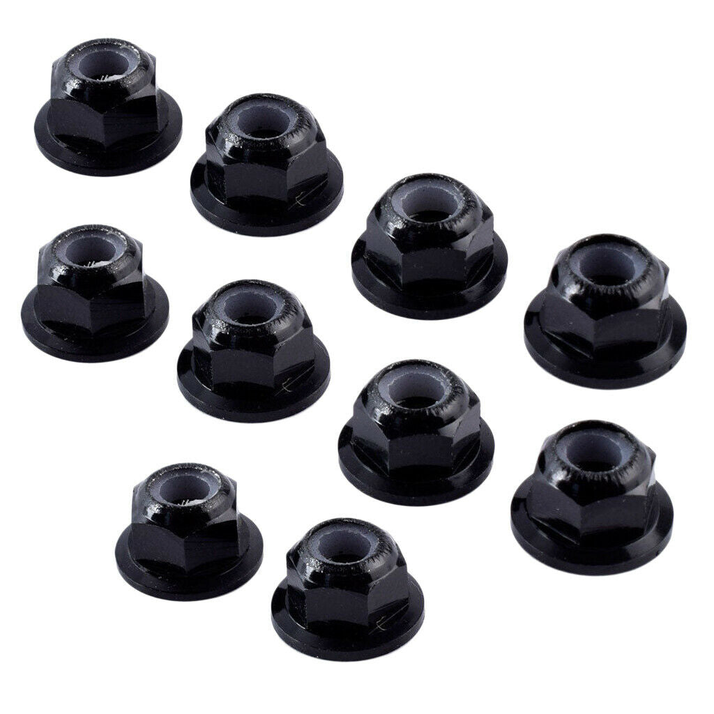 10x Steel M4 4mm Fastener Nuts Fit for 1:10 HPI HSP Savage ZD Racing Axial
