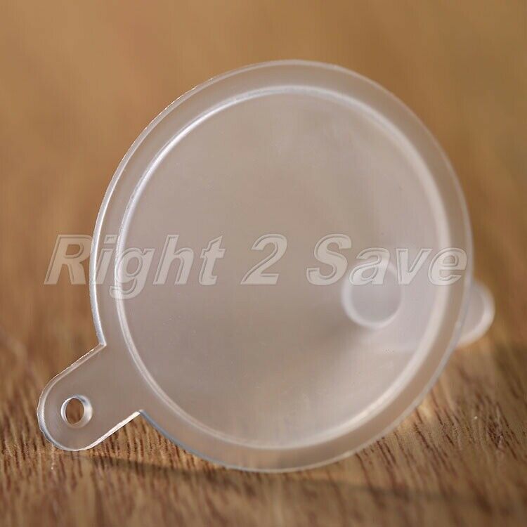 10Pcs Household Perfume Diffuser Bottle Oil Funnels Clear Plastic Bottle Funnel