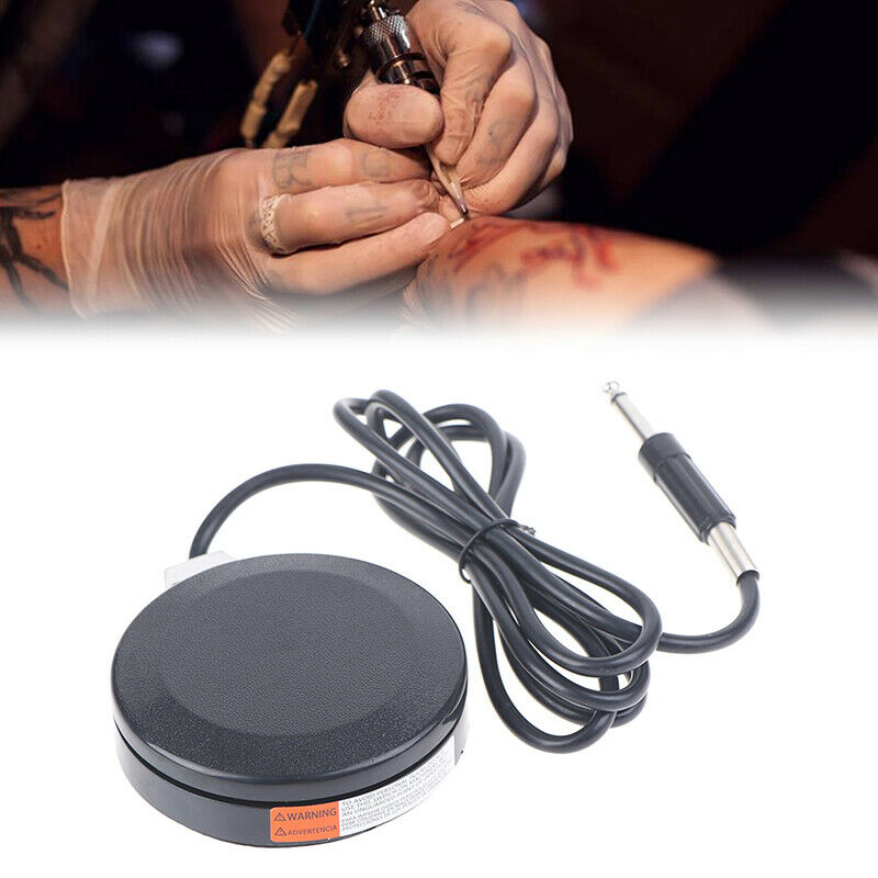 360 Degre Round Tattoo Foot Pedal With 1.5M Power Cord Foot Switch Power SupFCA