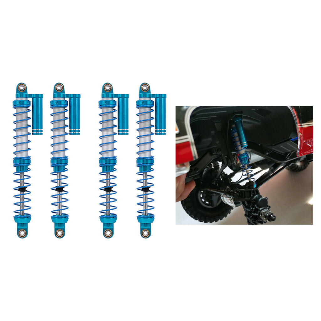 Set of 4 Car Shock Absorber Damper Metal Shock Dampers RC TRX4 D90 100mm