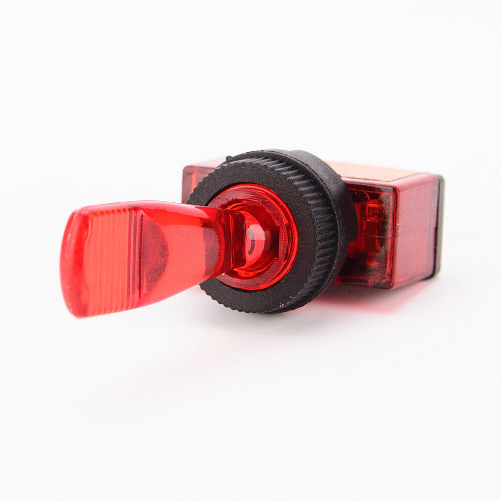 2x 12V 20A ON-OFF SPST Toggle Rocker Switch 3Pin for Car Boat Red