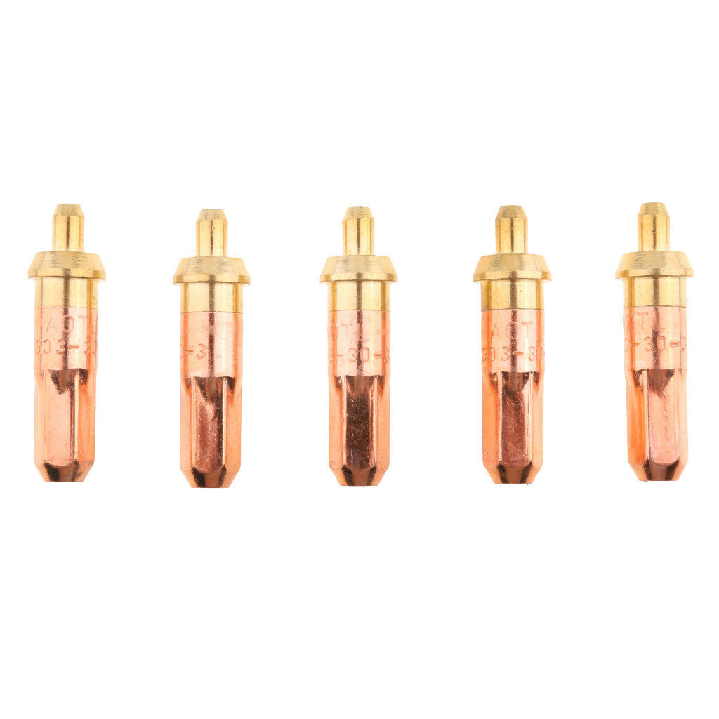5pcs Professional Propane Cutting Burning Nozzles Tips for Metal Cutting 3#