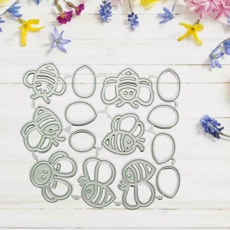 Cute Cartoon Bee Carbon Steel Cutting Dies DIY Scrapbooking Photo Album Cards