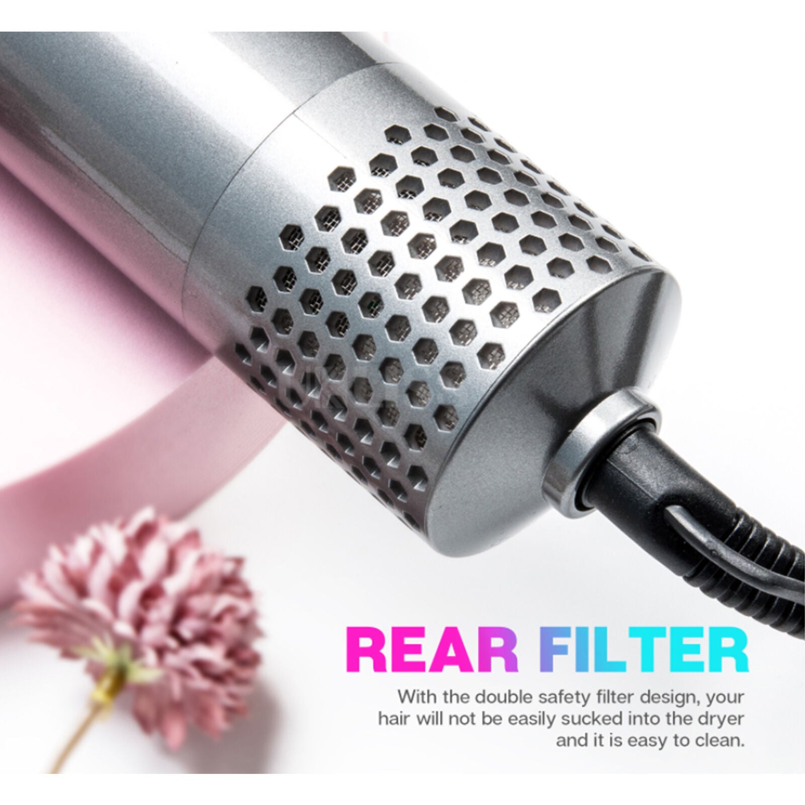 5 in 1 Electric Hair Dryer Blow Curler Set Detachable Styler Hot Air Brush